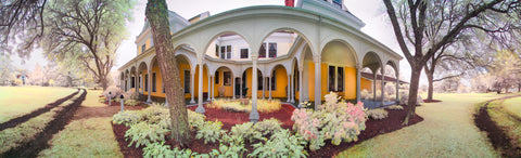 Color infrared panorama of Crosby Mansion, Brewster