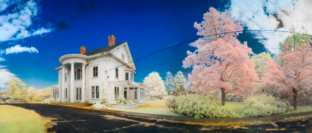 Color infrared panorama of The Columns, Dennis