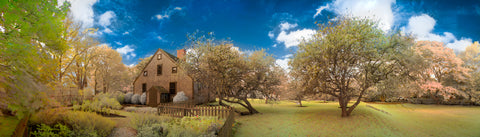 Color infrared panorama of Vincent House, Edgartown, Martha’s Vineyard